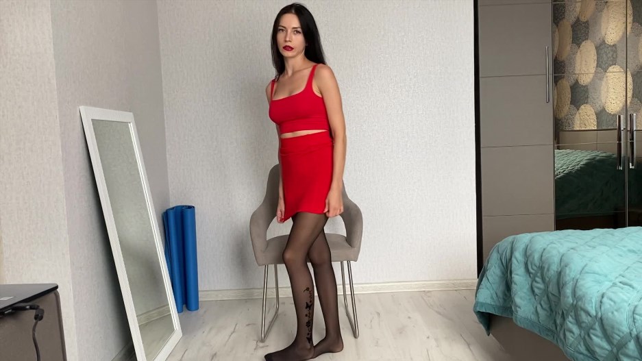 Princess Monica - Nylon Legs and Ass Tease Therapy Fantasy -Handpicked Jerk-Off Instruction